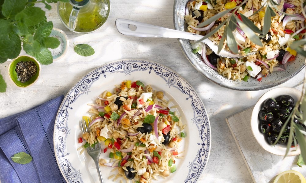 Feta & Olive Rice Salad Recipe | Tilda