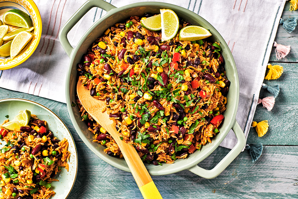 Riz aux haricots à la mexicaine