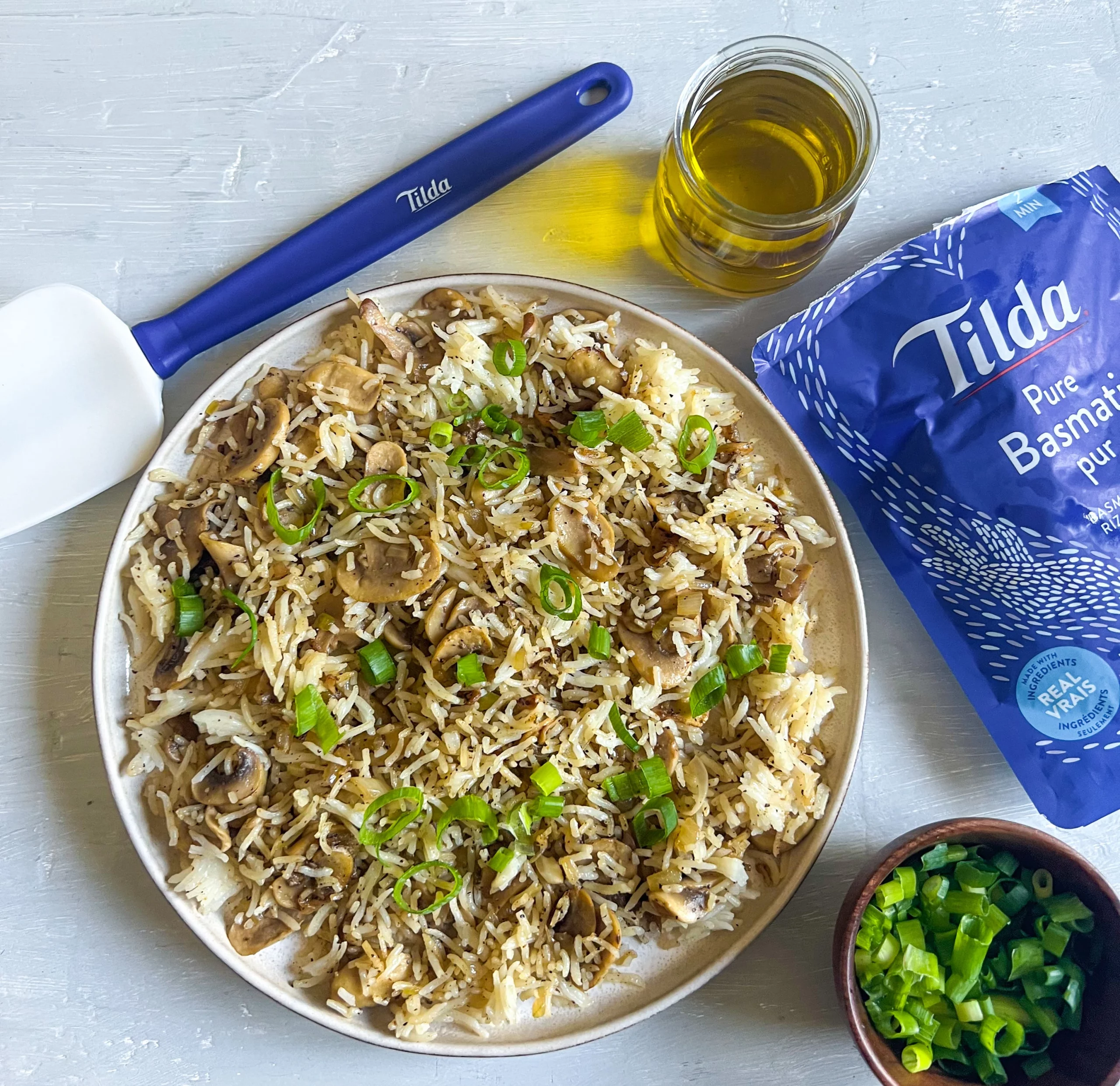 Riz savoureux aux champignons