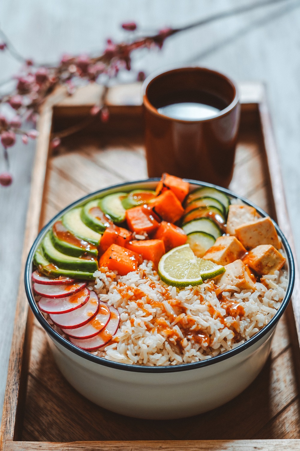 Bol du bouddha avec tofu