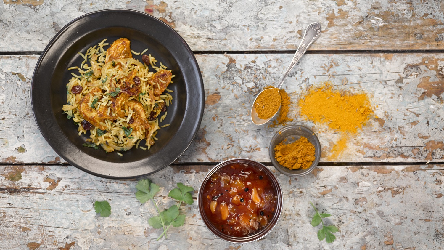 Einfaches Hühnchen-Biryani