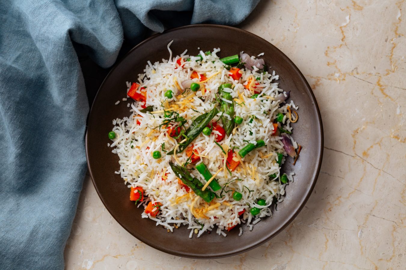 Keralan Coconut Rice with Vegetables