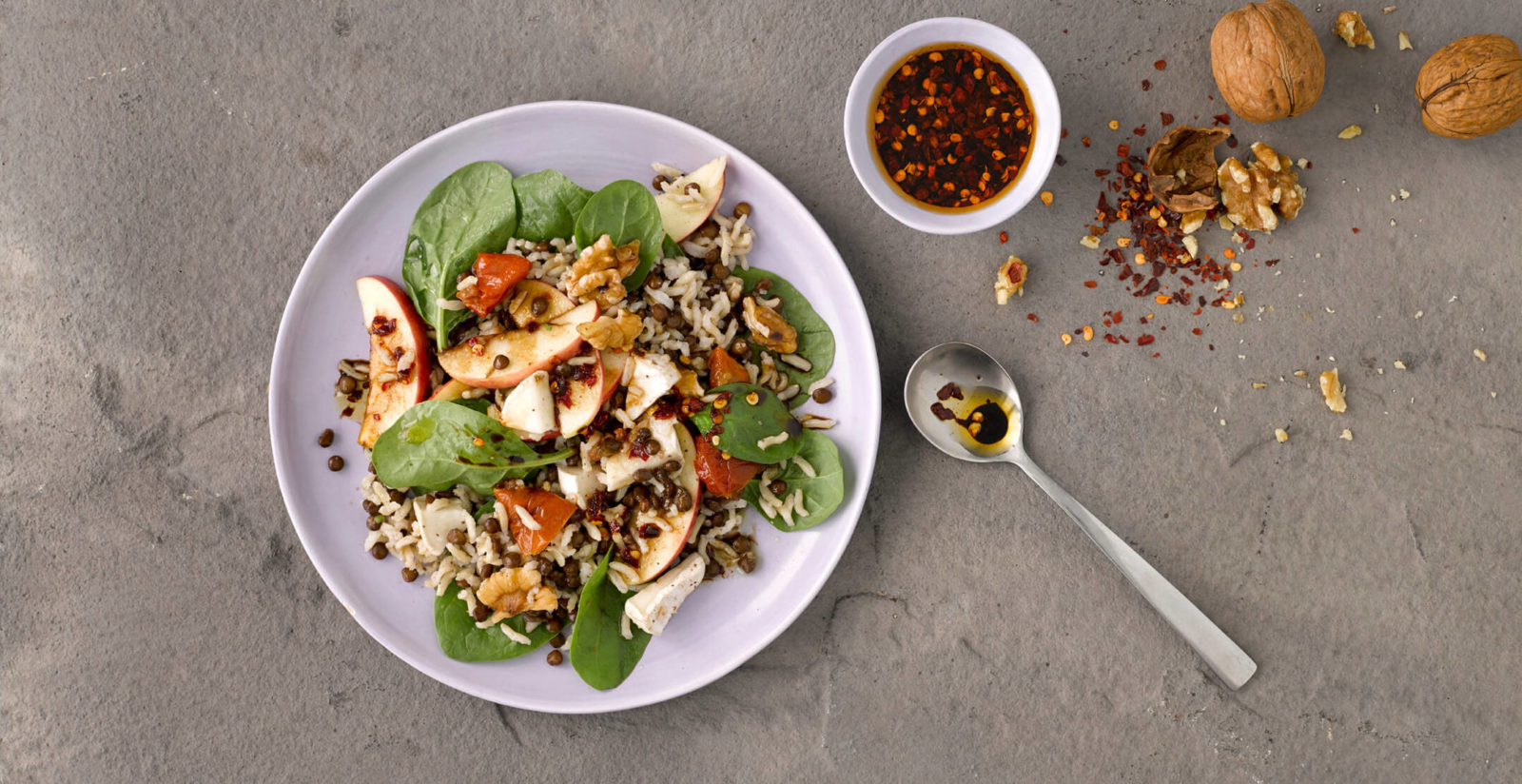Lentil Spinach Salad