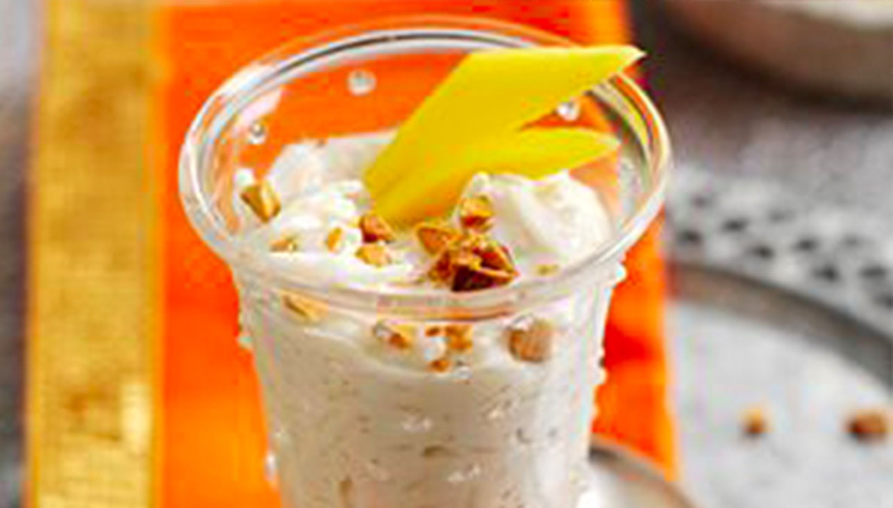 Coconut and Mango Rice Pudding