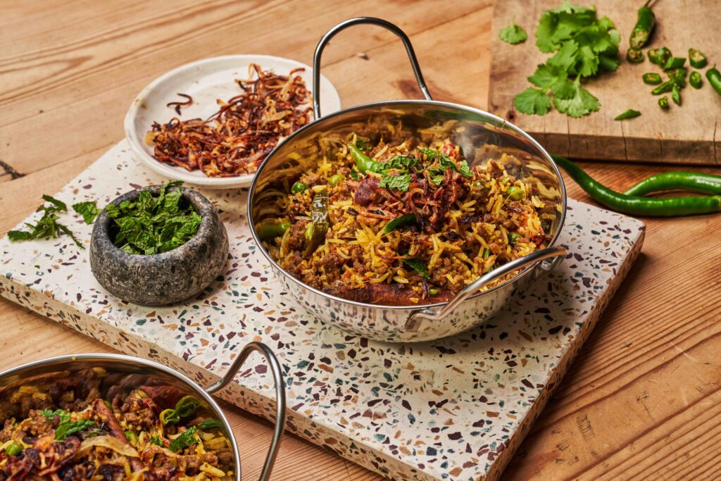 Quick Keema Rice with lamb mince