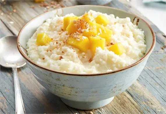 Coconut & Mango Rice Pudding Recipe | Tilda