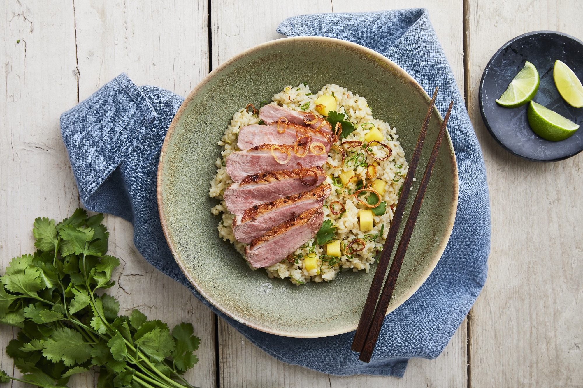 Duck Breast with Red Curry-Infused Jasmine Rice Recipe | Tilda