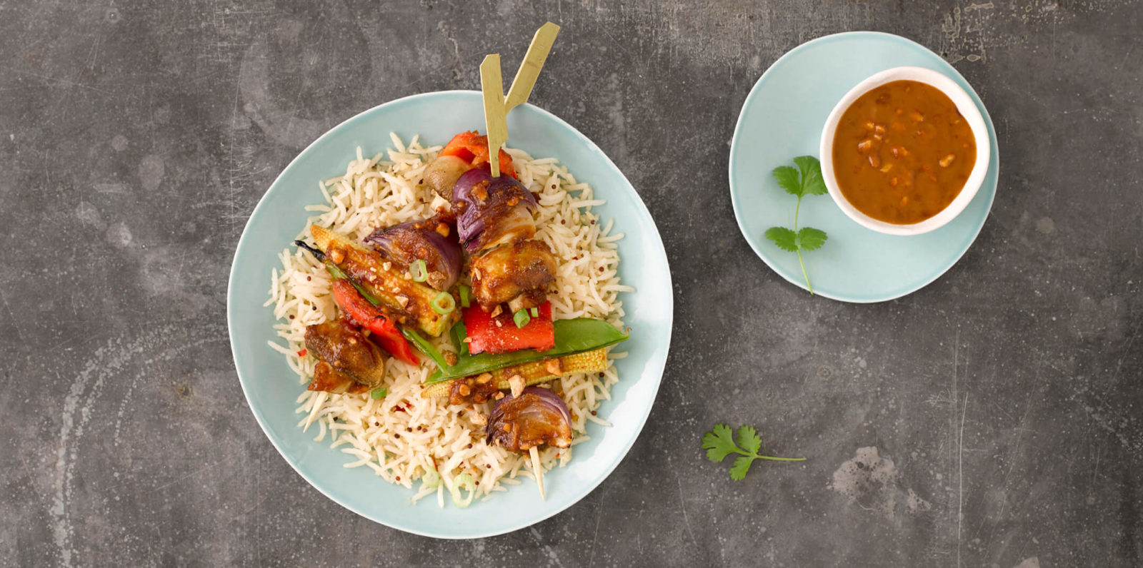 Vegetable Satay Skewer Recipe | Tilda