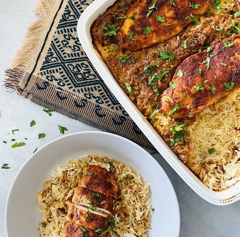 Tandoori chicken & rice bake recipe | Tilda