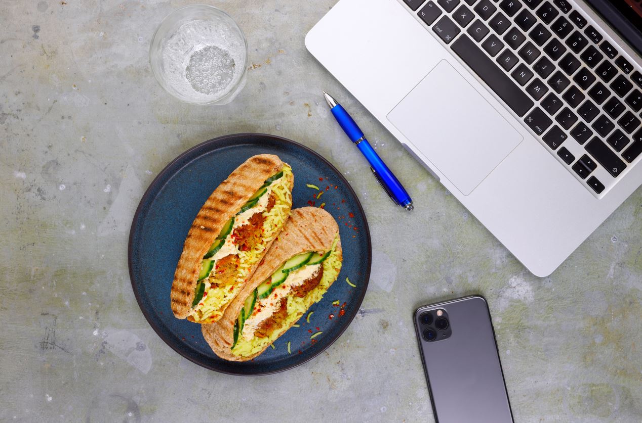 Middle Eastern Falafel Pitta recipe | Tilda Rice UK