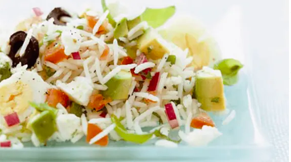 Summery Feta and Avocado Rice Salad