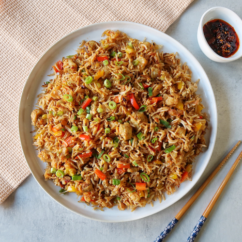 Leftover Chicken Fried Rice