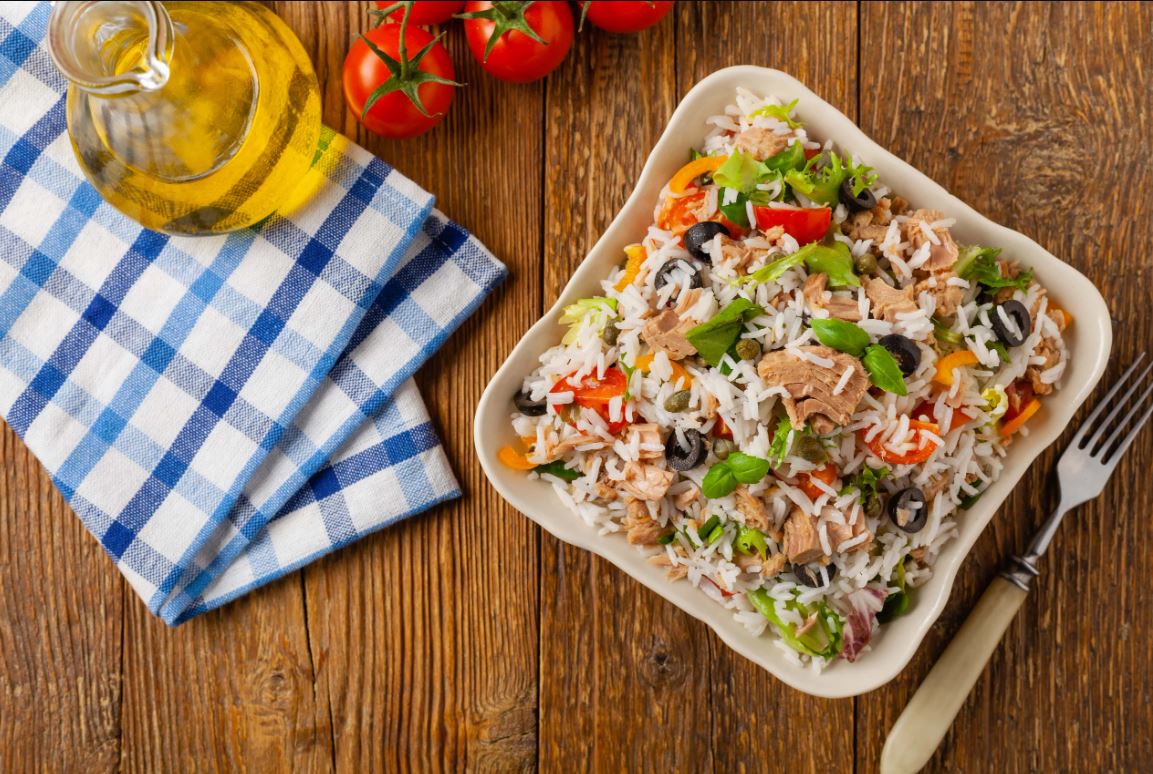 Italian style Tuna and Rice Salad
