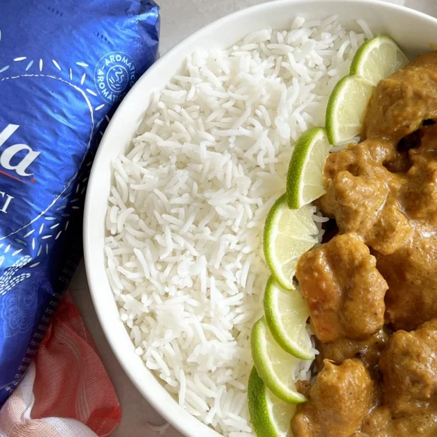 Pollo Korma con arroz Basmati Tilda