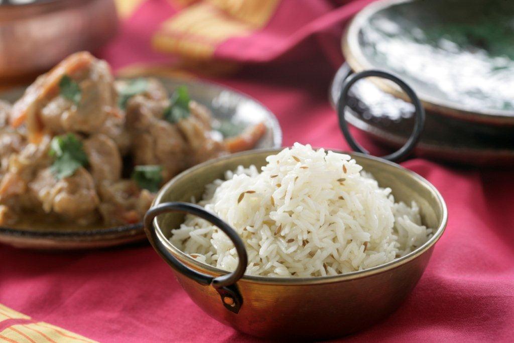 Cordero cachemira con arroz Basmati