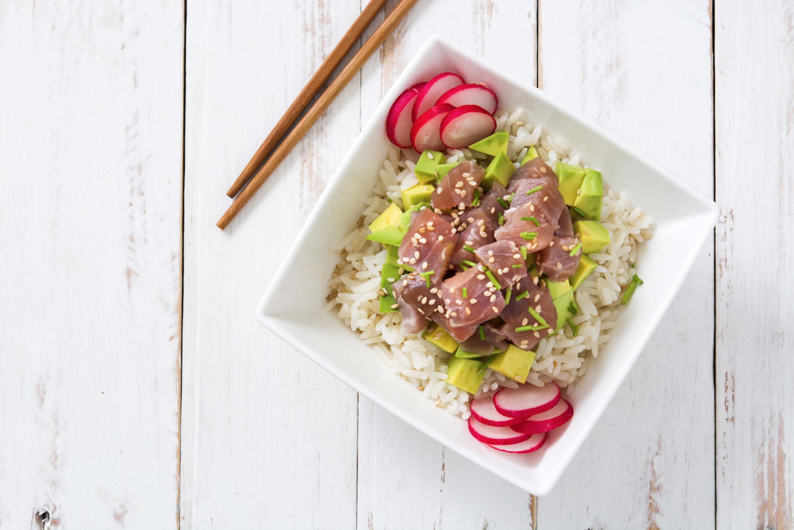 Ensalada de arroz basmati y atún