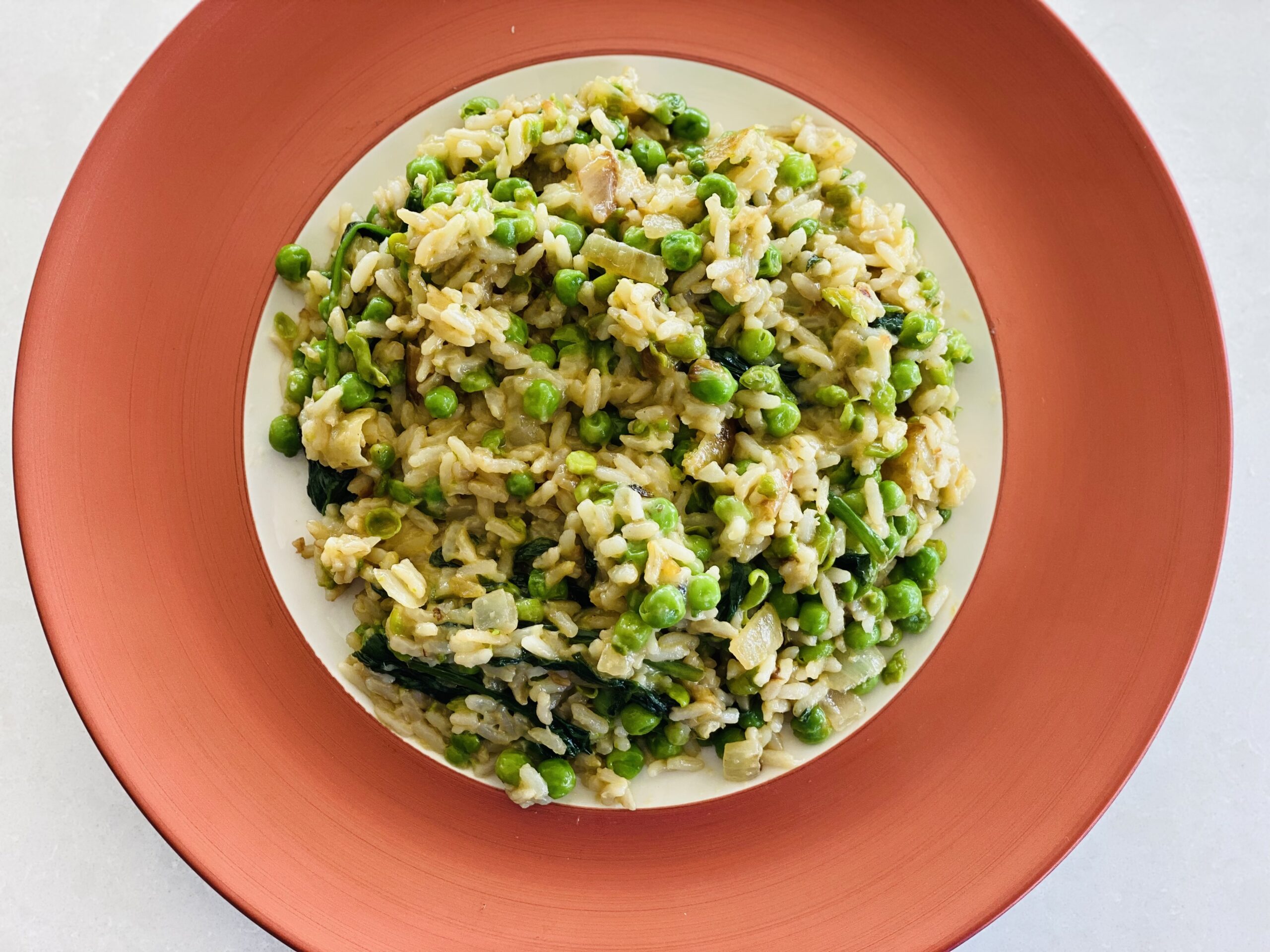 Ear Popping Pea Risotto