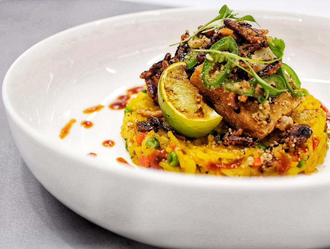 Thai Pineapple Fried Rice with Smoked Crispy Tofu