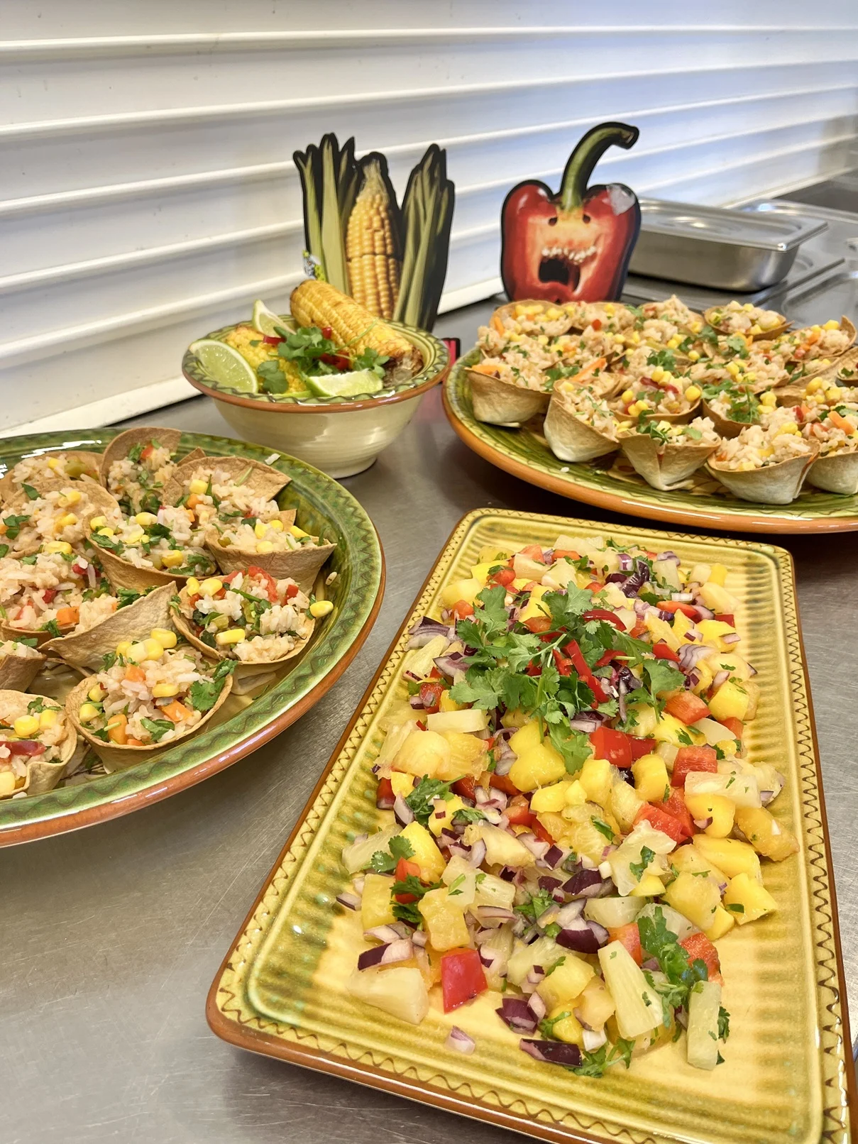 Fiesta Rice Cup with mango and Pineapple Salsa