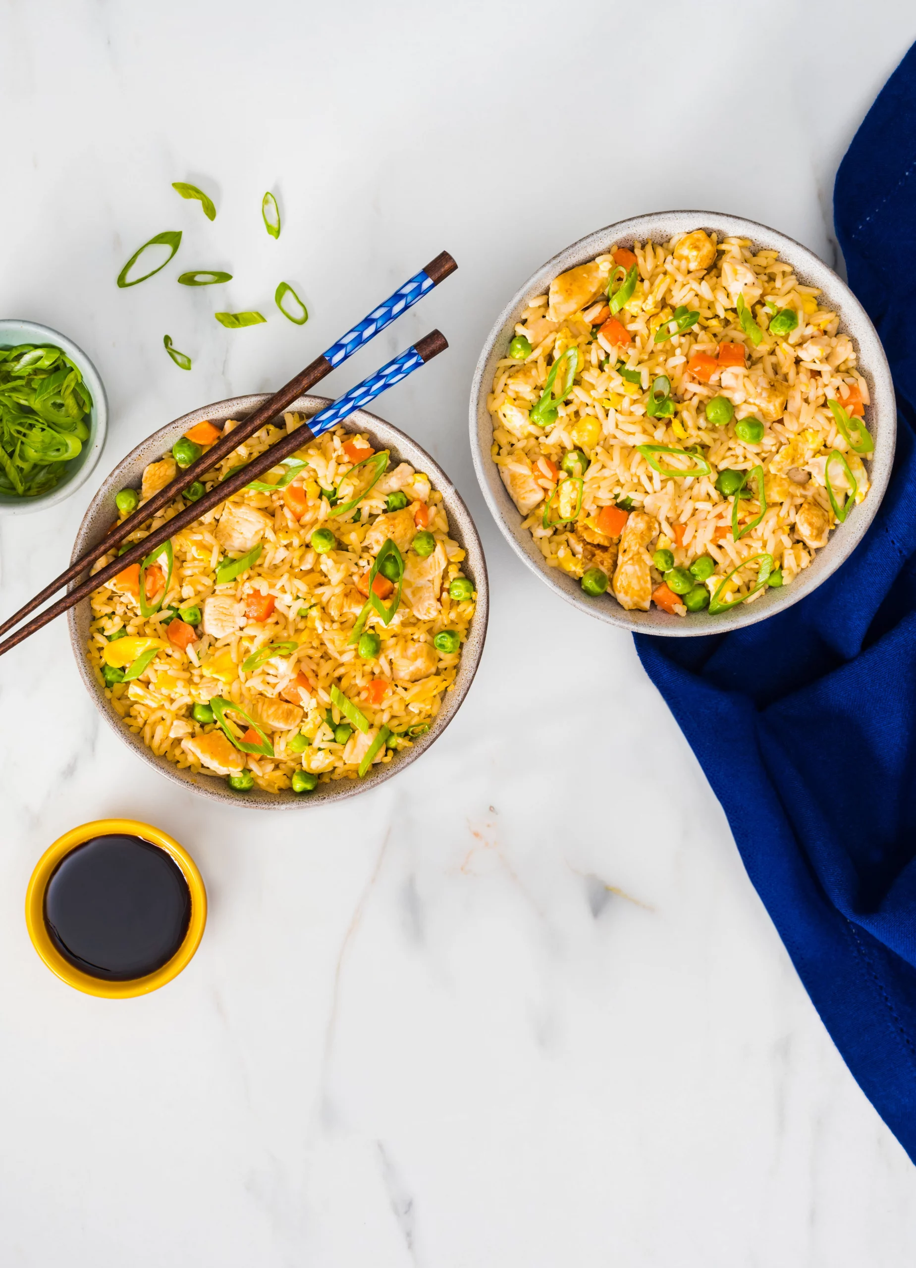 Riz frit au poulet
