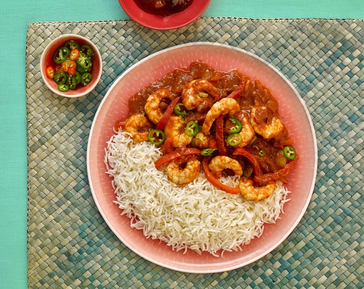 Jalfrezi aux crevettes