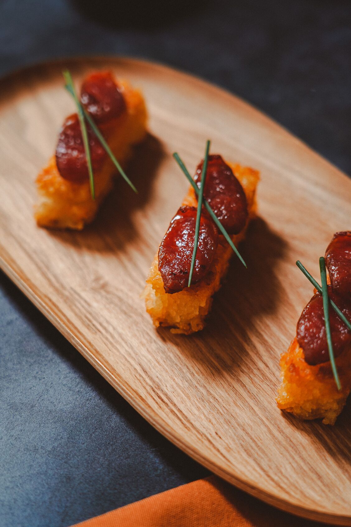 Riz croustillant avec Lap Cheong (saucisse chinoise)