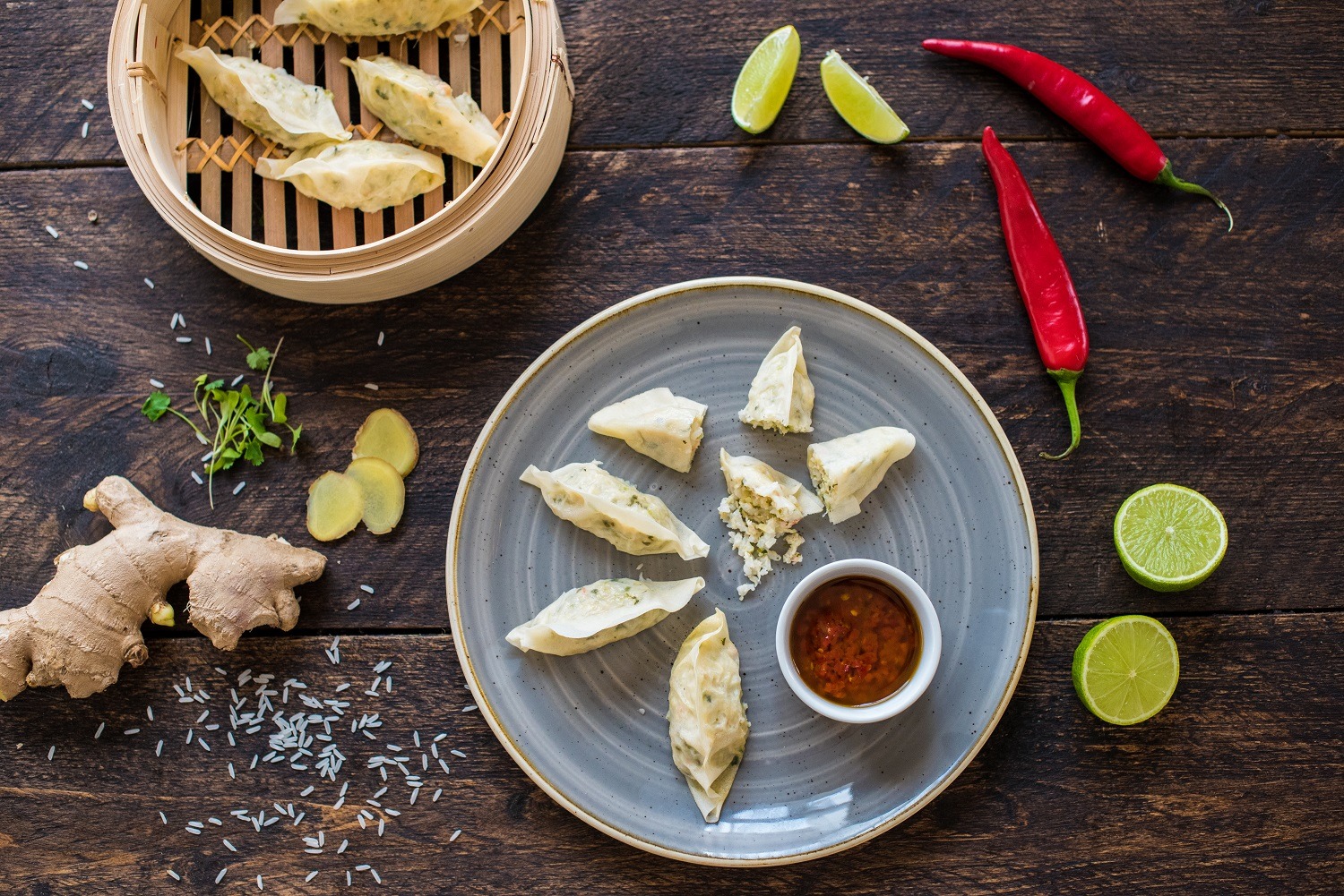 Raviolis chinois aux crevettes