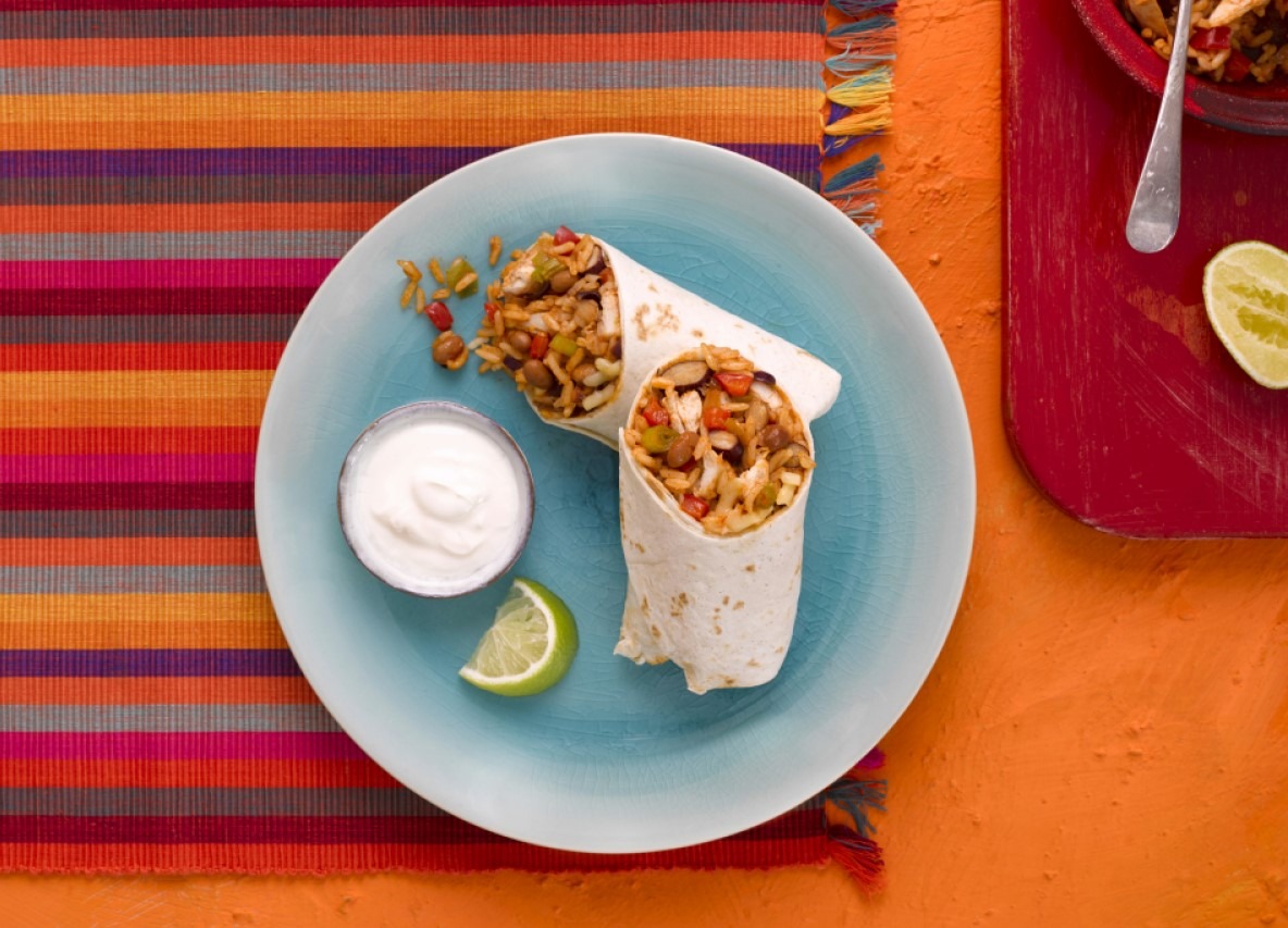Burrito di pollo piccante
