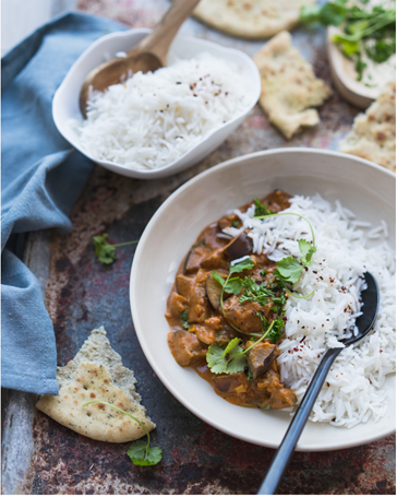 Aubergine tikka masala
