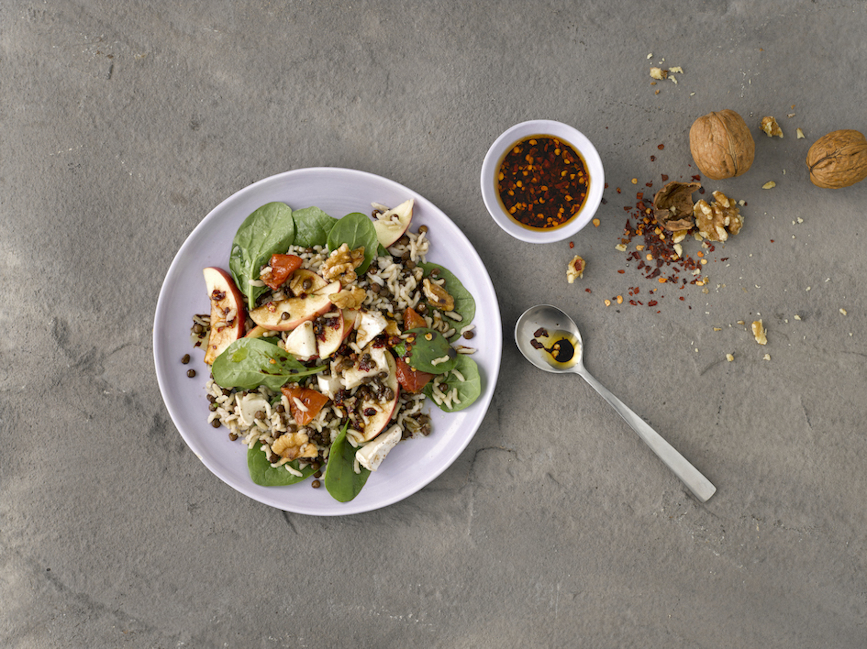Linzen-Spinazie Salade