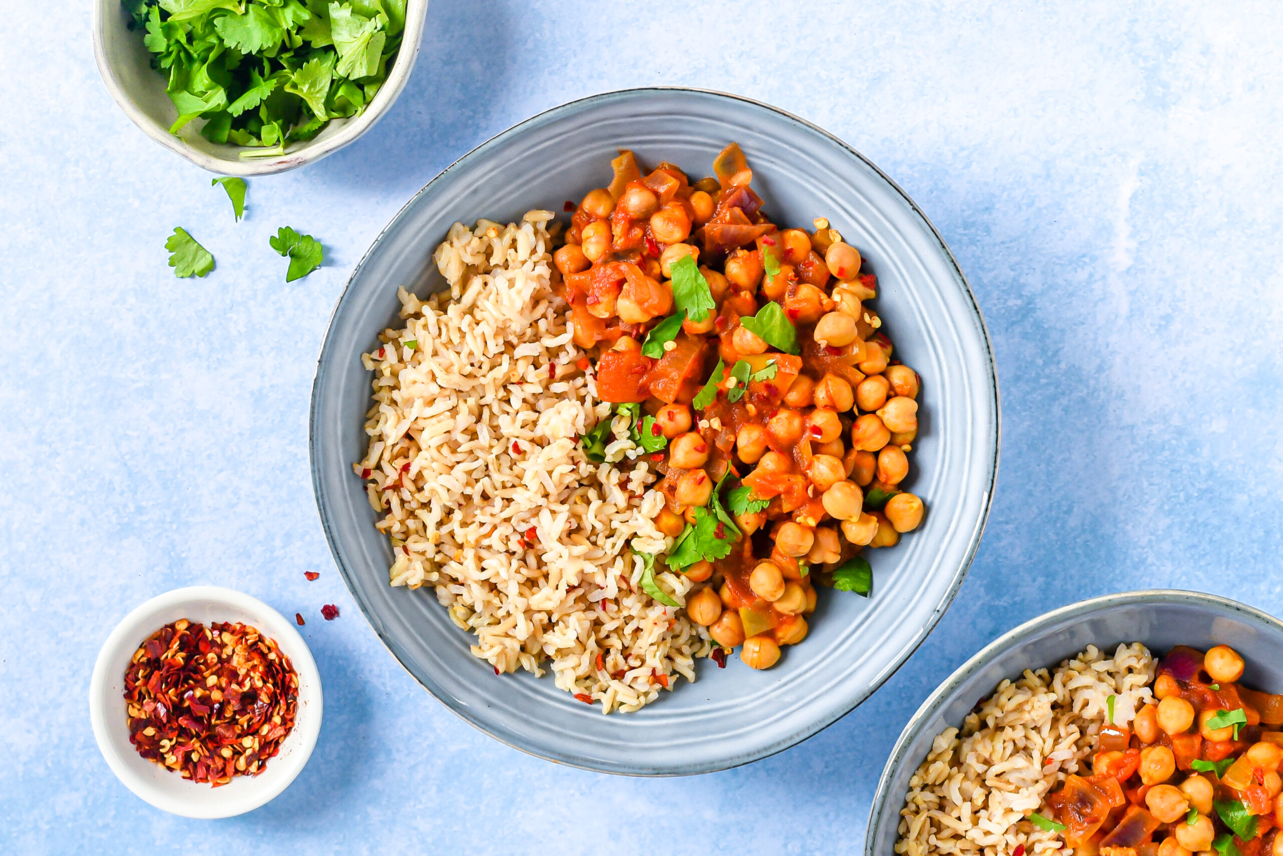 Kruidige curry met kikkererwten