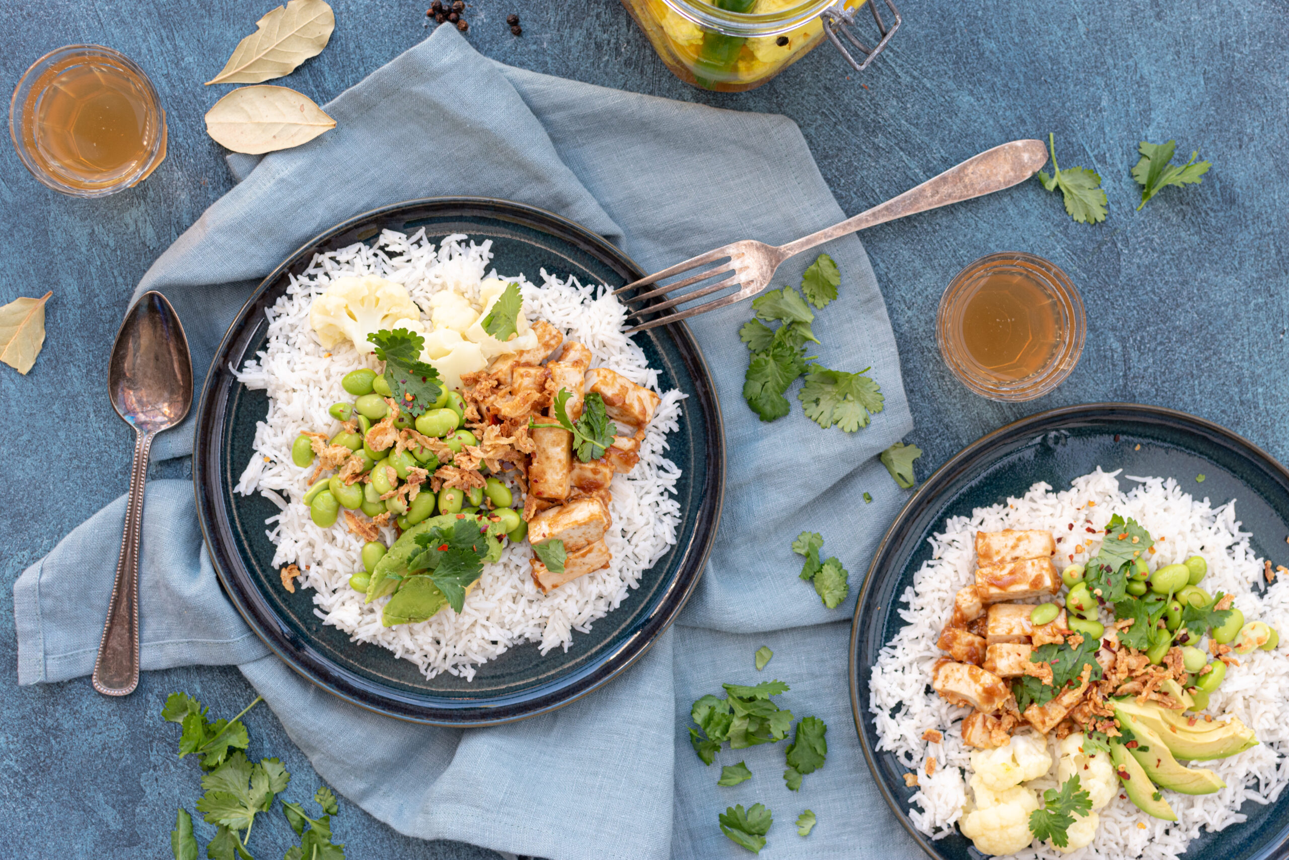 Rijstbowl met tofu teriyaki