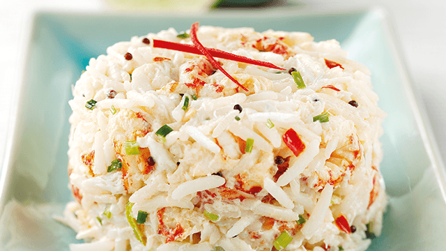 Thai Crab and Crayfish Rice Timbales