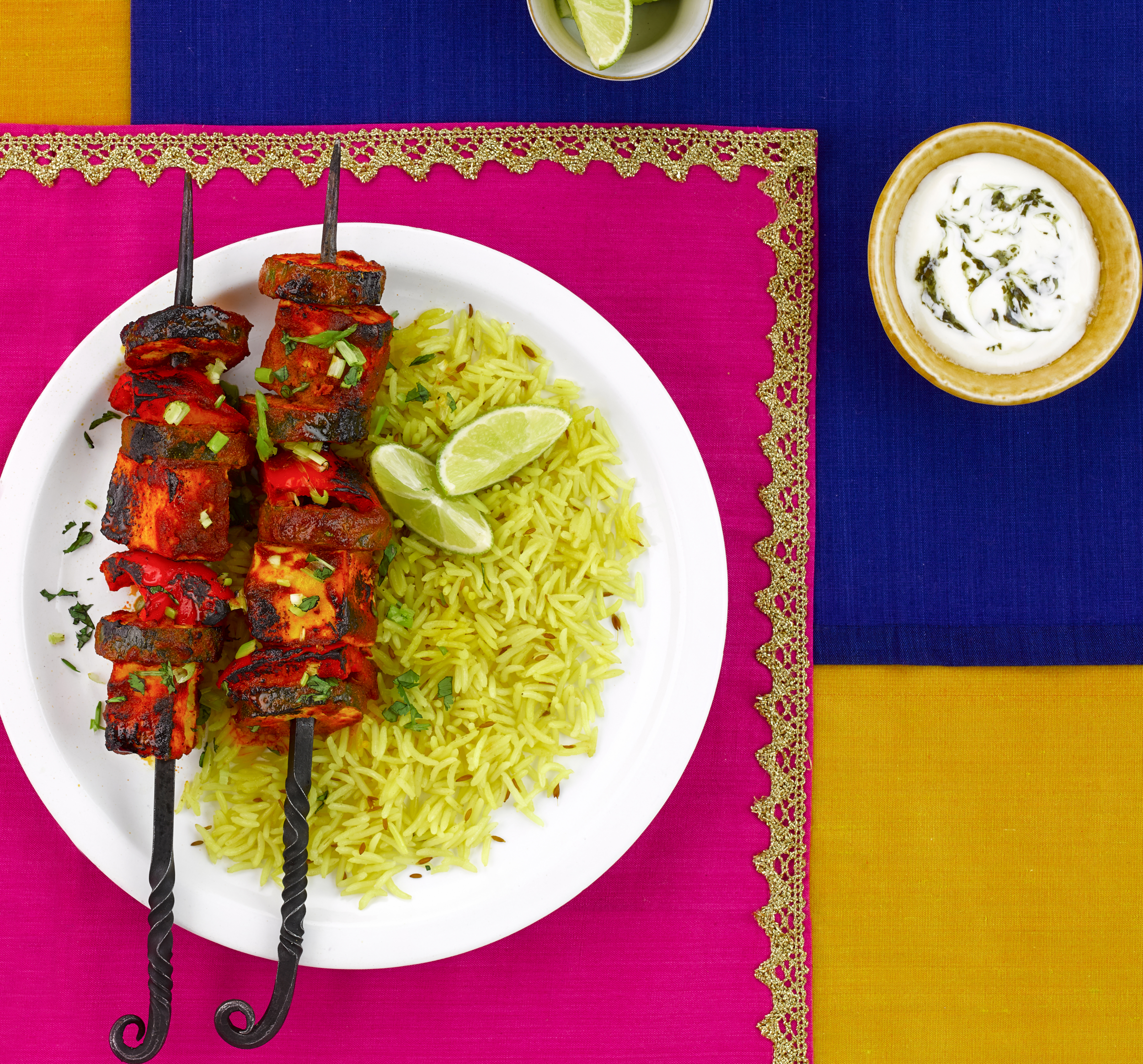 Paneer Tikka Skewers