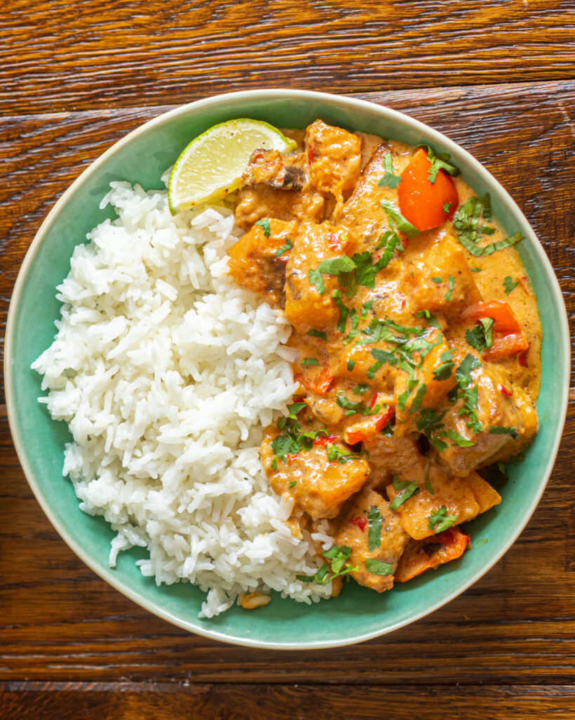 Butternut Squash and Tofu Thai Red Curry