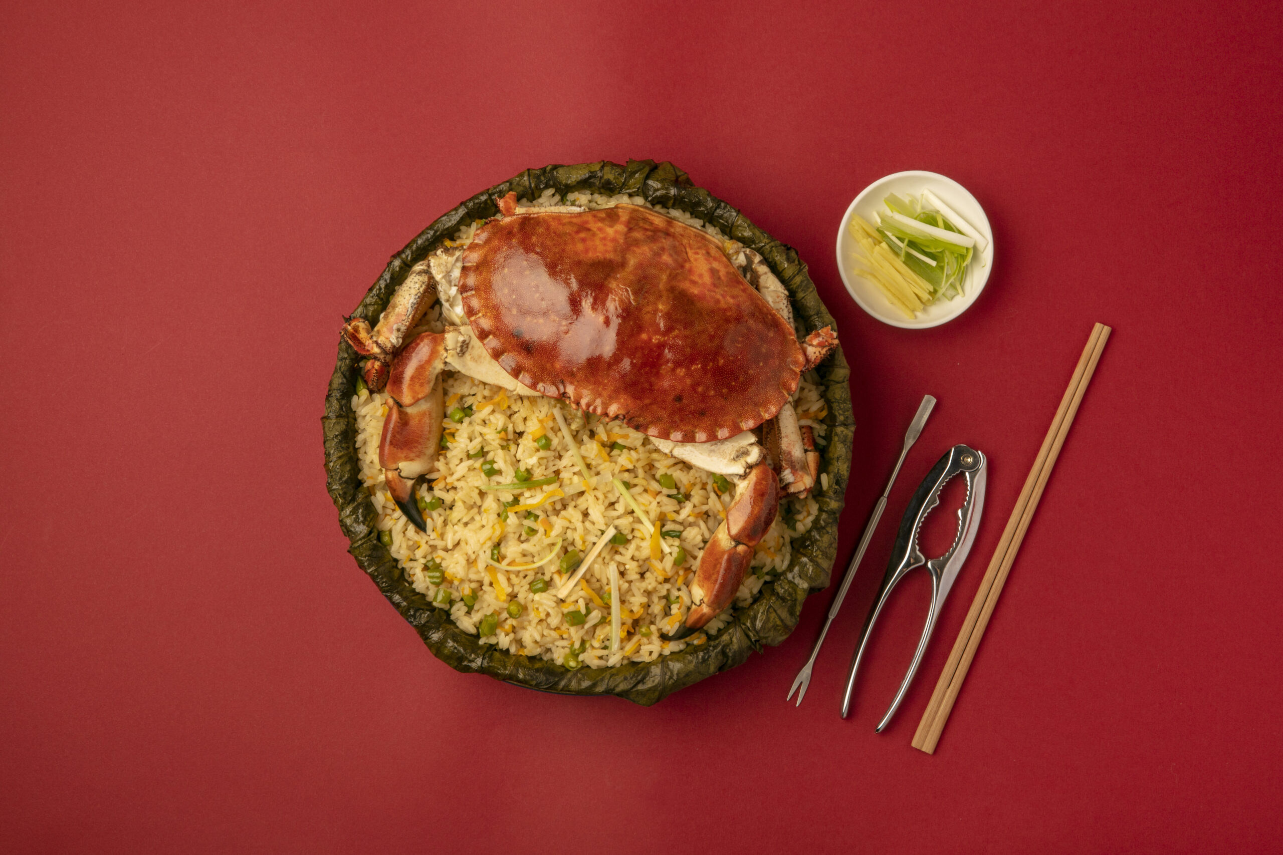 Cantonese Steamed Crab with Rice