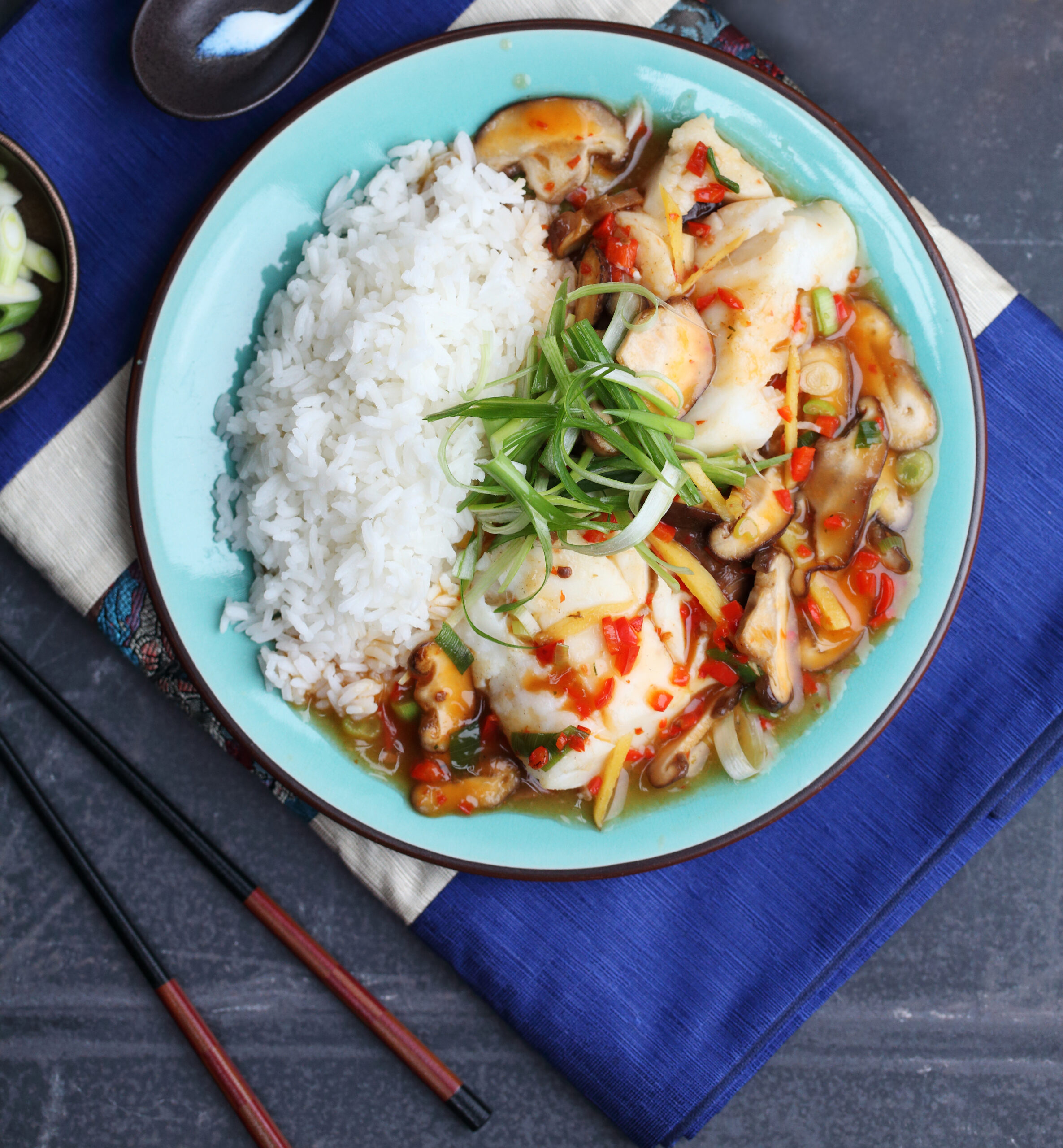 Ching’s Spicy Mushroom Cod
