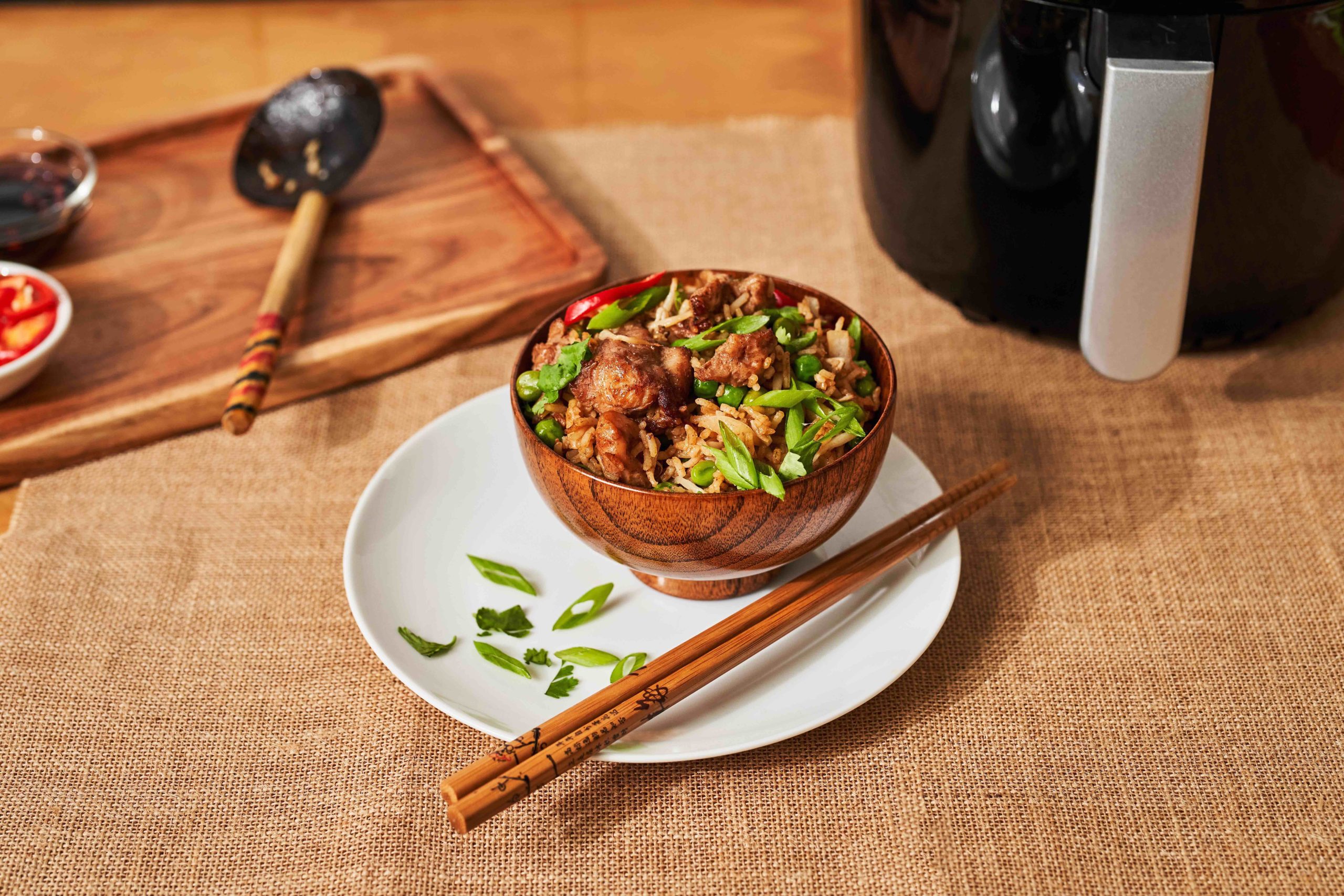 Air Fryer Chicken Fried Rice Recipe