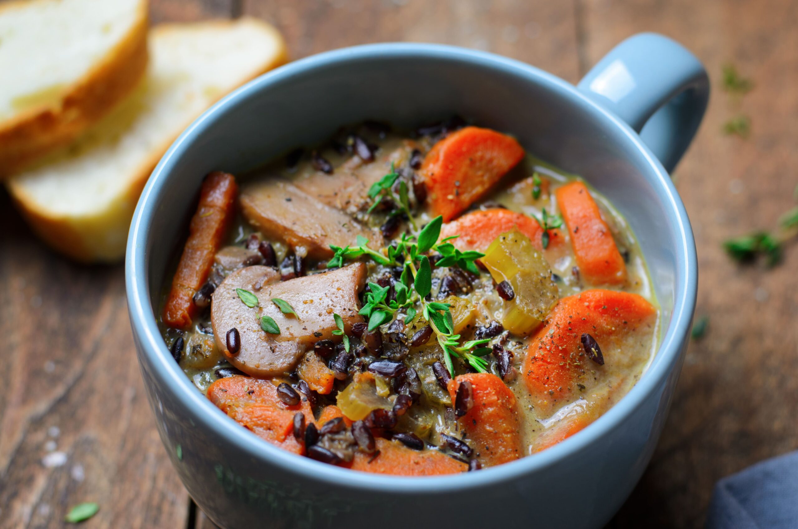 Mushroom and Wild Rice Soup